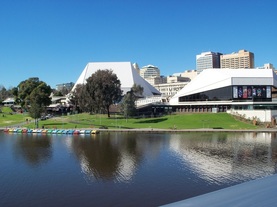 The Adelaide Festival Centre and the River Torrens